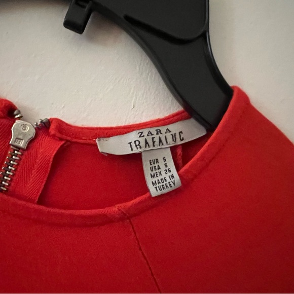 Casual red swing dress. - Picture 3 of 3